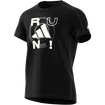 Herren T-Shirt adidas  Performance Run Logo 1 Black