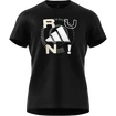 Herren T-Shirt adidas  Performance Run Logo 1 Black