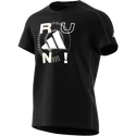 Herren T-Shirt adidas  Performance Run Logo 1 Black