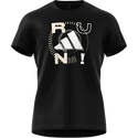 Herren T-Shirt adidas  Performance Run Logo 1 Black