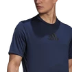 Herren T-Shirt adidas  Primeblue Designed 2 Move Sport 3-Stripes Tee Crew Navy