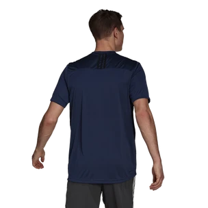 Herren T-Shirt adidas  Primeblue Designed 2 Move Sport 3-Stripes Tee Crew Navy