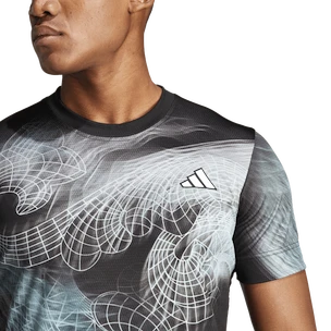 Herren T-Shirt adidas  Printed Tee Pro Black