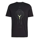 Herren T-Shirt adidas  Rackets Graphic Tee Black