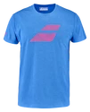 Herren T-Shirt Babolat  Exercise Big Flag Tee Men French Blue M