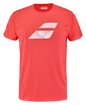 Herren T-Shirt Babolat  Exercise Big Flag Tee Men Poppy Red