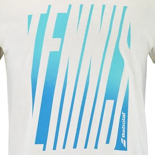 Herren T-Shirt Babolat  Exercise Message Tee Men Cannoli Cream