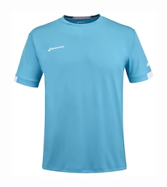 Herren T-Shirt Babolat Play Crew Neck Tee Men Cyan Blue