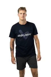 Herren T-Shirt Bauer Core SS Lockup Tee Navy