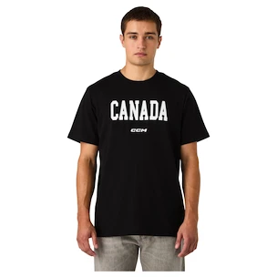 Herren T-Shirt CCM  Flag Tee Team CAN Black