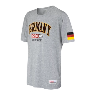 Herren T-Shirt CCM  FLAG TEE TEAM GERMANY Athletic Grey M