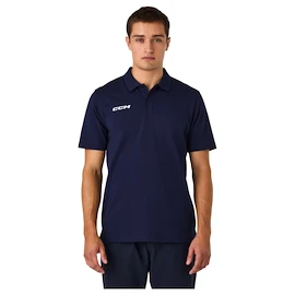 Herren T-Shirt CCM Team Polo Navy