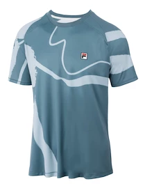 Herren T-Shirt Fila T-Shirt Cassian Captains Blue/Print