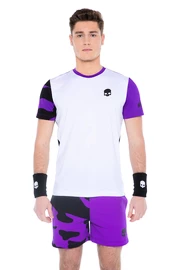 Herren T-Shirt Hydrogen Tech Camo Tee White/Purple