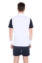 Herren T-Shirt Hydrogen  Tech Zipped Polo White/Blue