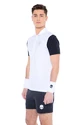 Herren T-Shirt Hydrogen  Tech Zipped Polo White/Blue