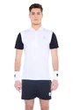 Herren T-Shirt Hydrogen  Tech Zipped Polo White/Blue