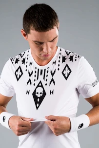 Herren T-Shirt Hydrogen  Tribal Tech Tee White