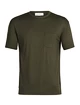 Herren T-Shirt Icebreaker  Granary SS Pocket Tee Loden