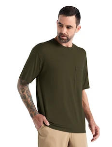 Herren T-Shirt Icebreaker  Granary SS Pocket Tee Loden