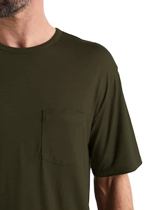 Herren T-Shirt Icebreaker  Granary SS Pocket Tee Loden