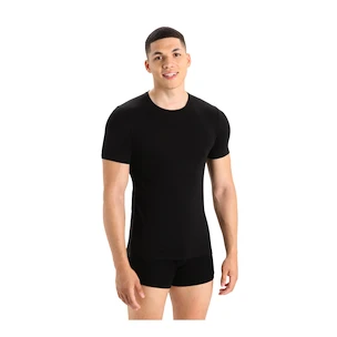 Herren T-Shirt Icebreaker Merino Anatomica 150 SS Crewe Black M