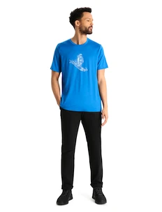 Herren T-Shirt Icebreaker  Tech Lite II SS Skiing Yeti  Lazurite