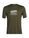 Herren T-Shirt Icebreaker  Tech Lite II SS Tee Trailhead Loden