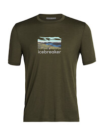 Herren T-Shirt Icebreaker  Tech Lite II SS Tee Trailhead Loden