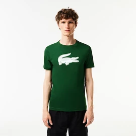 Herren T-Shirt Lacoste Big Logo Core Performance T-Shirt Green/White