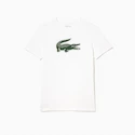 Herren T-Shirt Lacoste  Big Logo Core Performance T-Shirt White/Green