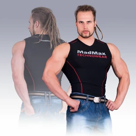 Herren T-Shirt MadMax MSW904 Black/Red