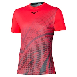 Herren T-Shirt Mizuno Charge Shadow Graphic Tee Radiant Red