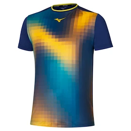 Herren T-Shirt Mizuno Frontier Shadow Graphic Tee M Bellwether Blue