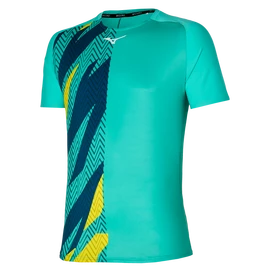 Herren T-Shirt Mizuno Shadow Graphic Tee Turquoise