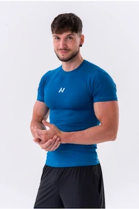 Herren T-Shirt Nebbia  Functional Slim-fit T-shirt 324 blue