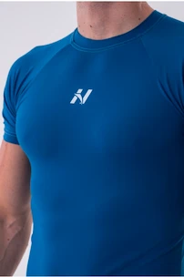 Herren T-Shirt Nebbia  Functional Slim-fit T-shirt 324 blue