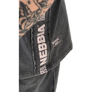 Herren T-Shirt Nebbia NEBBIA x OLYMPIA Washed Muscle Back Stringer GOLDEN AGE 791 black