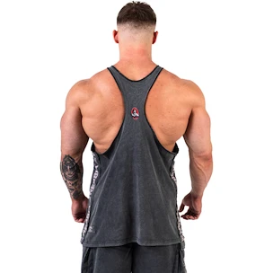 Herren T-Shirt Nebbia NEBBIA x OLYMPIA Washed Muscle Back Stringer GOLDEN AGE 791 black