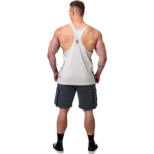 Herren T-Shirt Nebbia NEBBIA x OLYMPIA Washed Muscle Back Stringer GOLDEN AGE 791 light grey