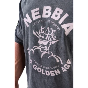 Herren T-Shirt Nebbia NEBBIA x OLYMPIA Washed Oversized T-Shirt GOLDEN AGE 790 black