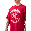 Herren T-Shirt Nebbia NEBBIA x OLYMPIA Washed Oversized T-Shirt GOLDEN AGE 790 red