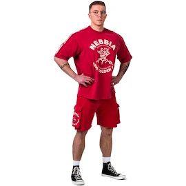 Herren T-Shirt Nebbia NEBBIA x OLYMPIA Washed Oversized T-Shirt GOLDEN AGE 790 red
