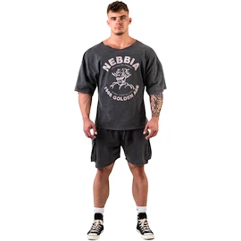 Herren T-Shirt Nebbia NEBBIA x OLYMPIA Washed Rag Top GOLDEN AGE 788 black