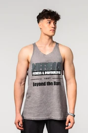 Herren T-Shirt Nebbia Washed-off Oversized Stringer MAX OUT 359 Light Grey