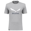 Herren T-Shirt Salewa  Solidlogo Dri-Release Heather Grey