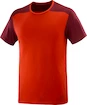 Herren T-Shirt Salomon  Essential Colorblock Fiery Red M