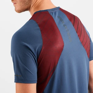 Herren T-Shirt Salomon Sense Aero SS Tee Cabernet