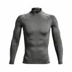 Herren T-Shirt Under Armour  HeatGear Armour Comp Mock LS Gray