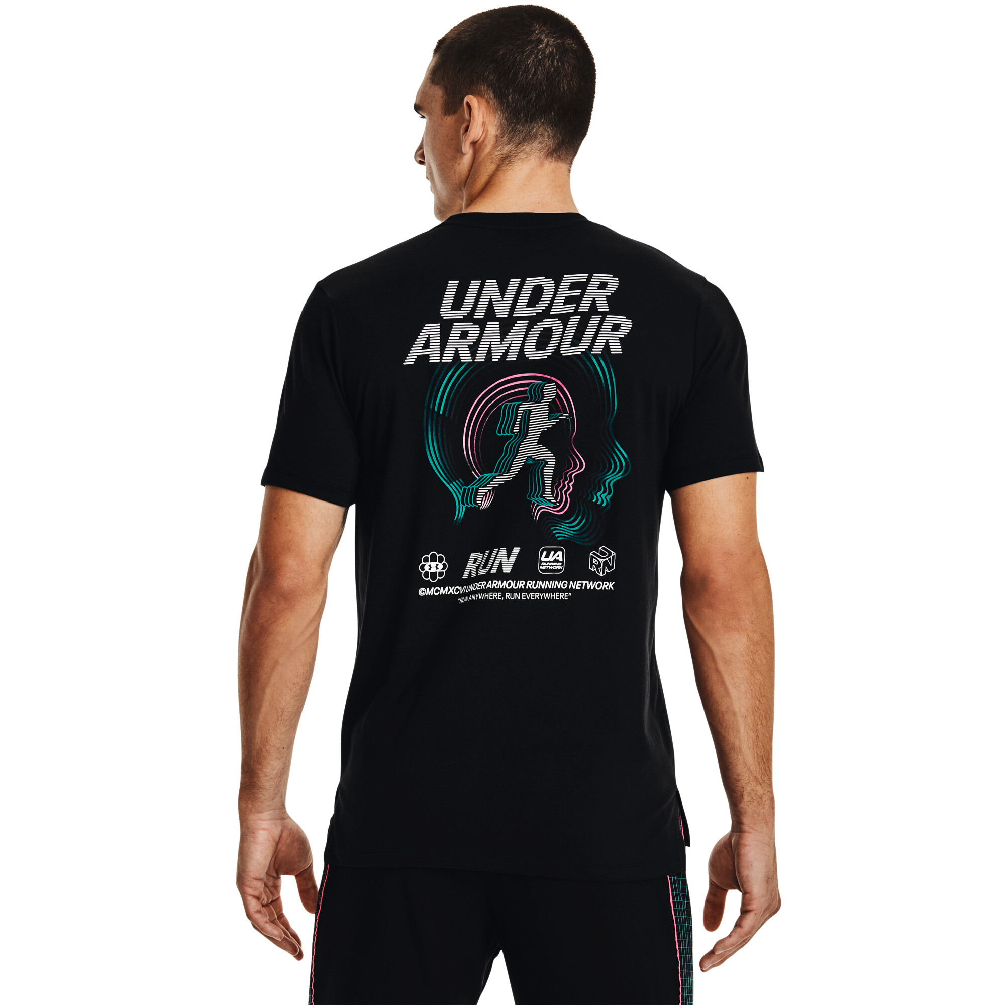 Herren T-Shirt Under Armour  Run Anywhere SS Black